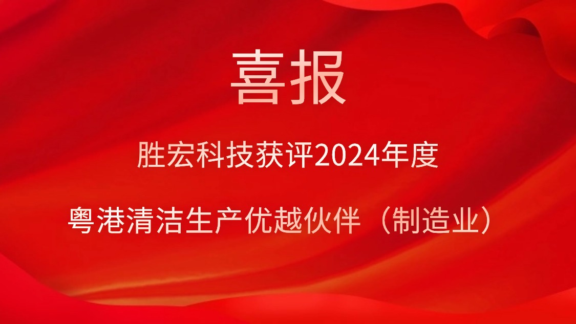 lewin乐玩科技获评2024年度“粤港清洁生产优越伙伴（制造业）”